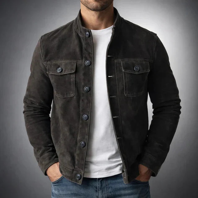 Jacob | Klassisk Pocket Suede Jacka