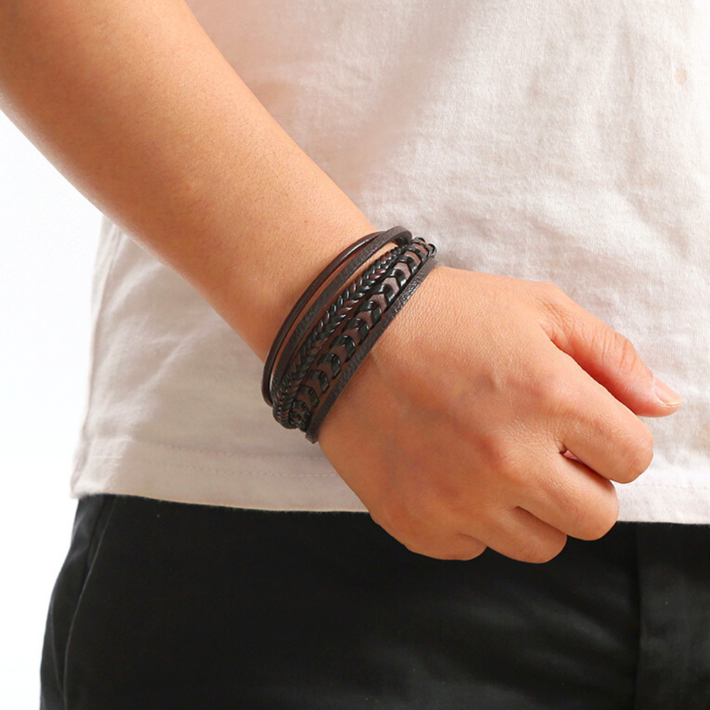 Nolan | Flätad Vikingarmband