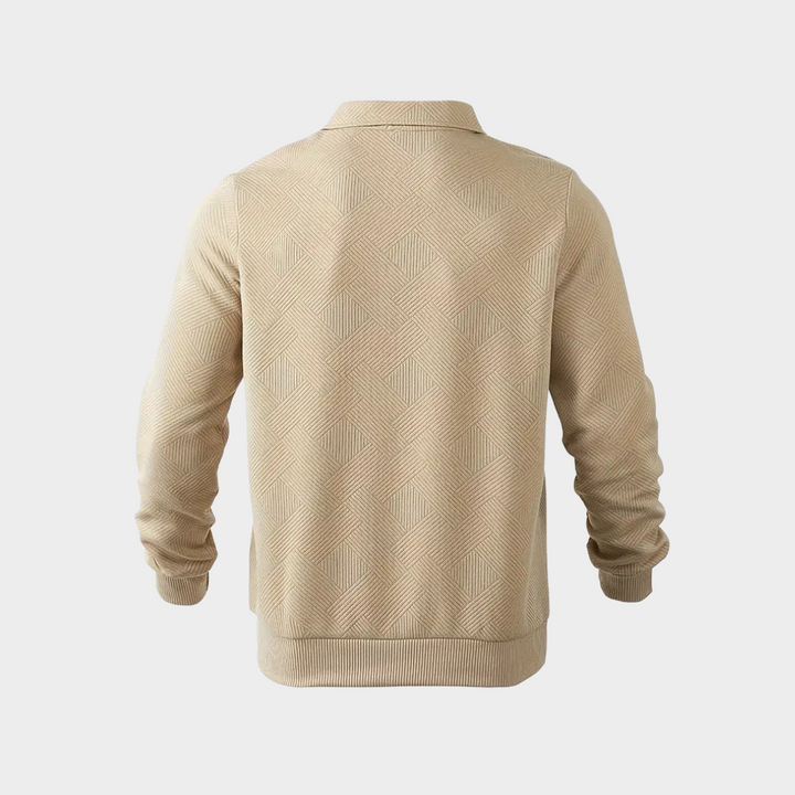 Hudson | Texturerad Halvdraget Pullover