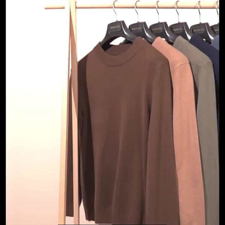 Russell | Finslipad Mock-Neck Tröja