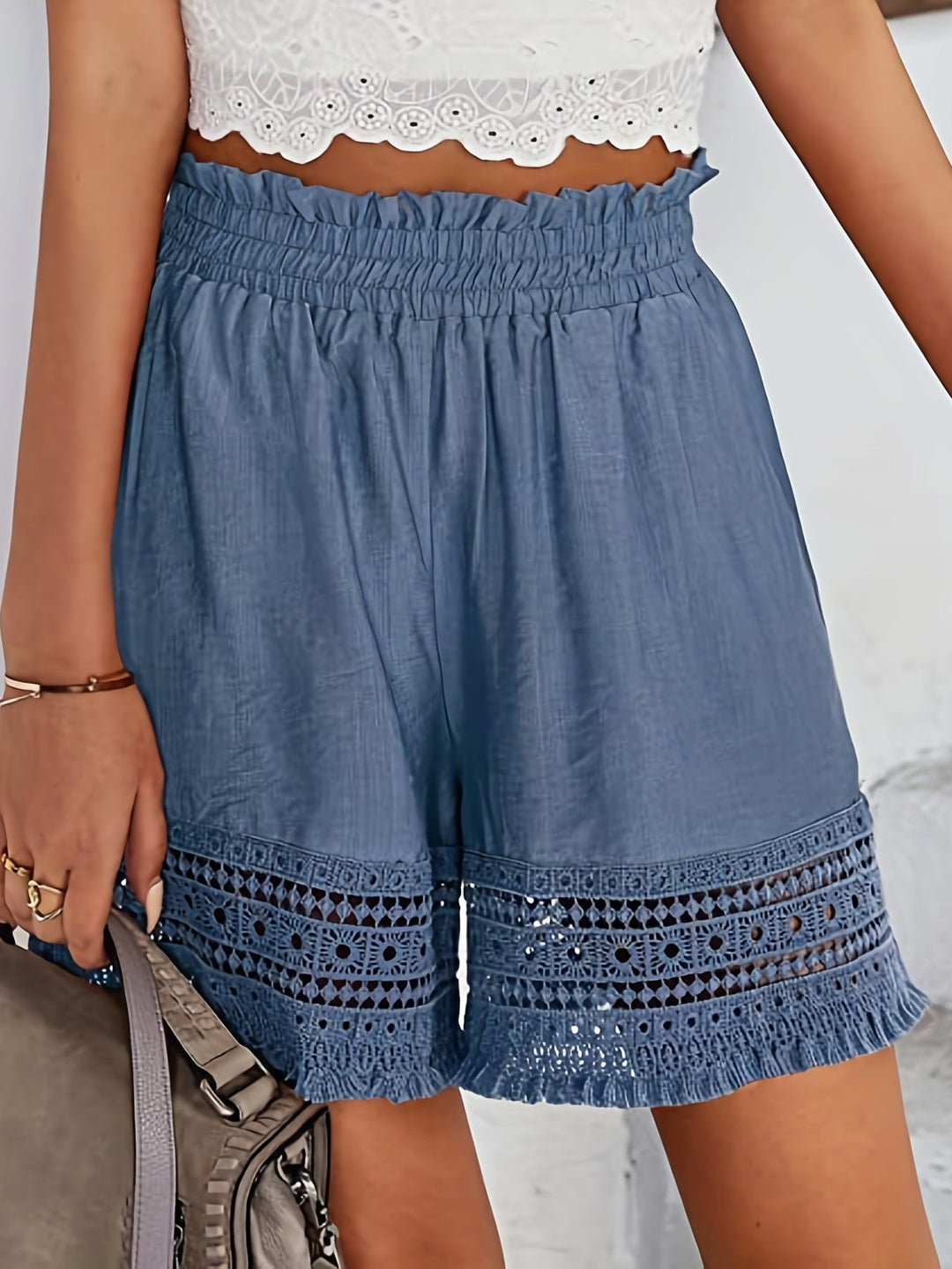 Rosmarin | Papperspåse Shorts med Spetskant