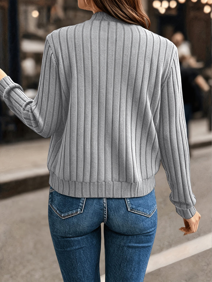 Blair | Ribbad Zip-Front Jacka