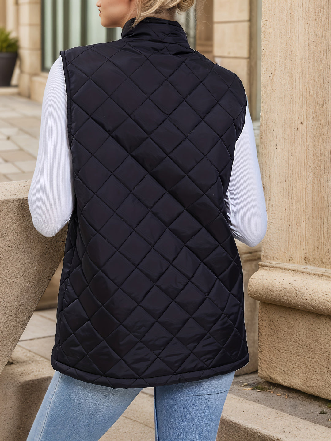 Eileen | Diamantquiltad Långväst