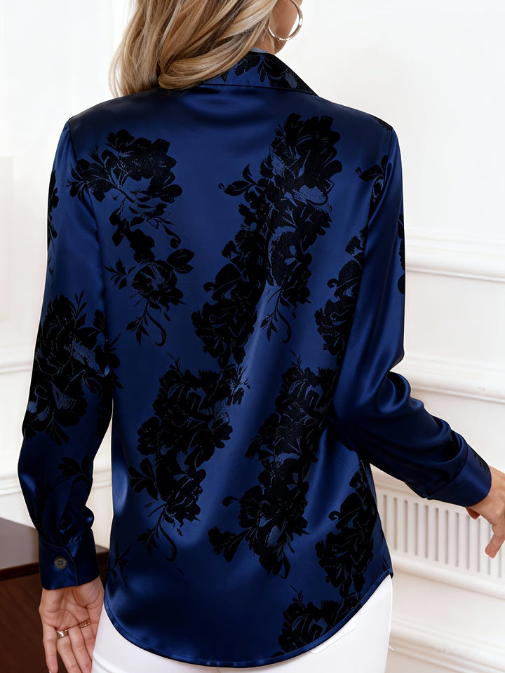 Cecily | Blommig Elegant Blus
