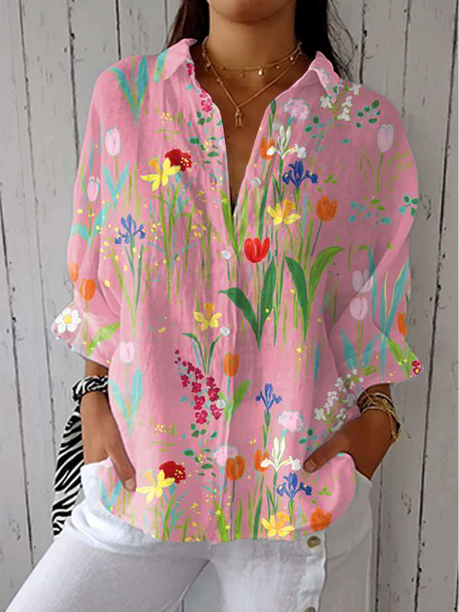 Judith | Elegant Vårträdgård Blus