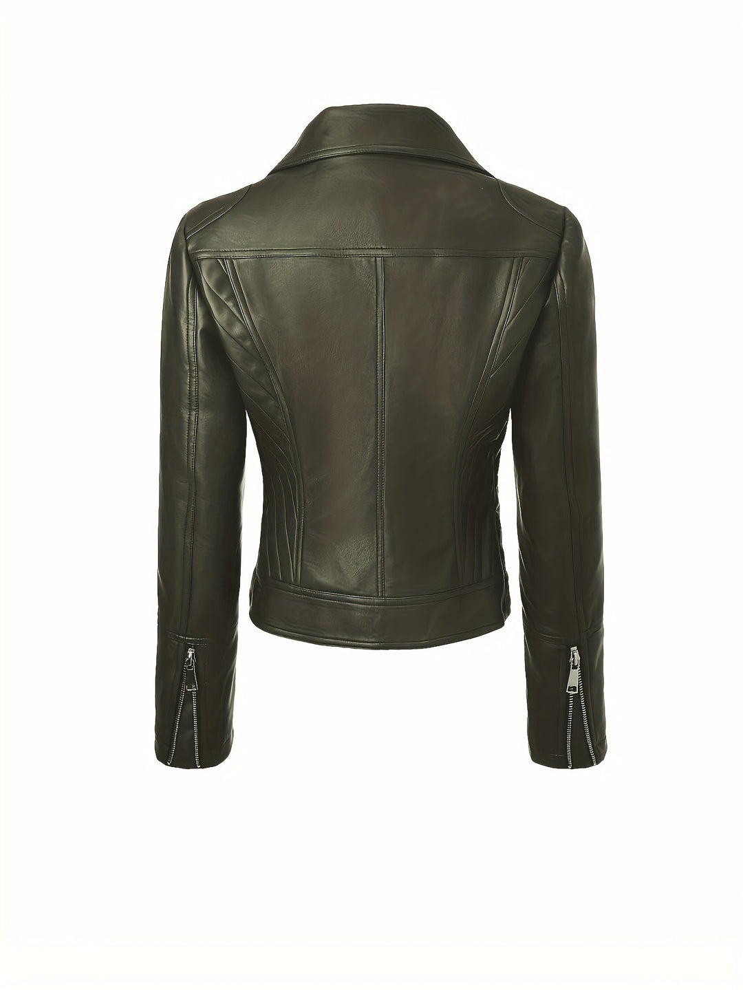 Mabel | Skulpterad Zip-Front Moto Jacka