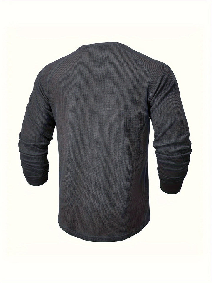 Graham | Klassisk Button Henley Skjorta