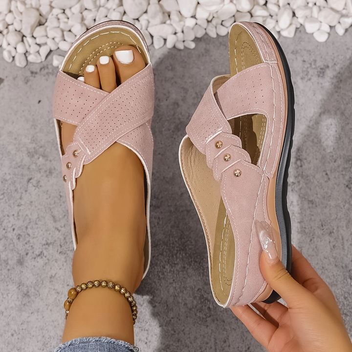 Charlotte | Premium Ortopedisk Kil Sandal