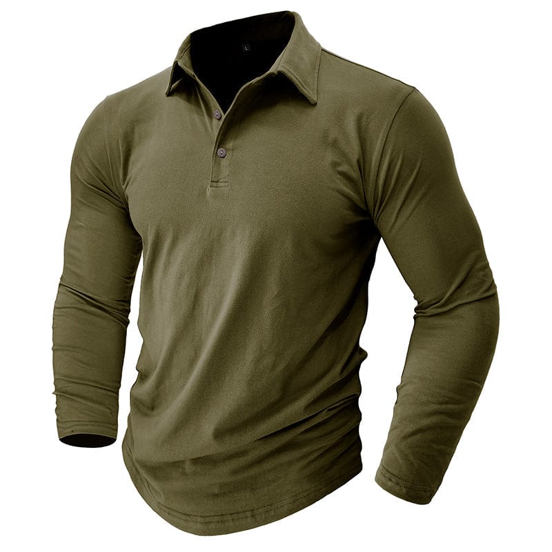 Travis Owen | Stilig Premium Långärmad Polo