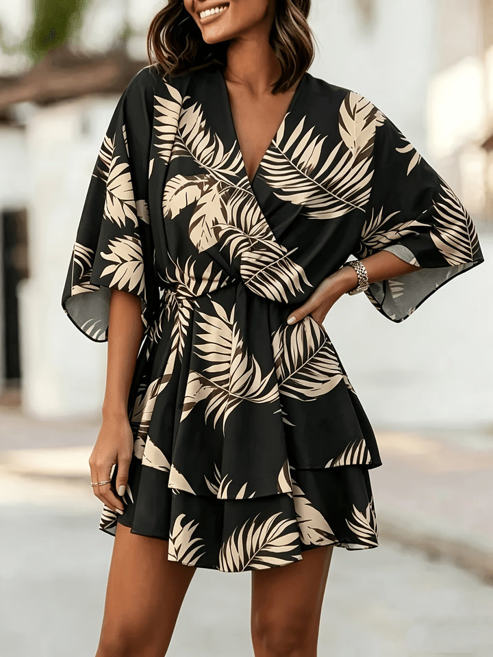 Rosanna | Flödande Batwing Wrap Klänning