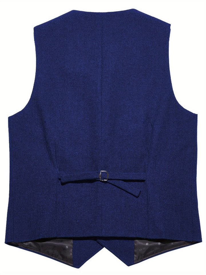 Byron | Raffinerad Herringbone Väst