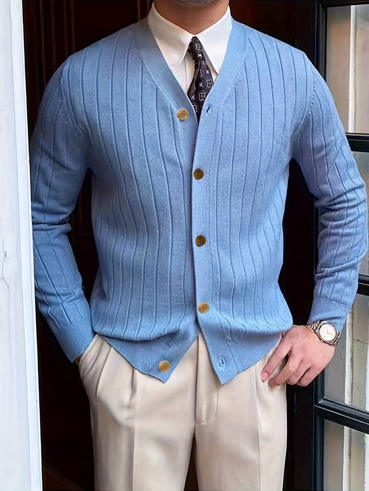 Arthur | Ribbade Knapp-up Cardigan