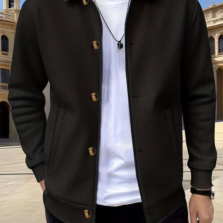 Foster | Texturerad Knappjacka