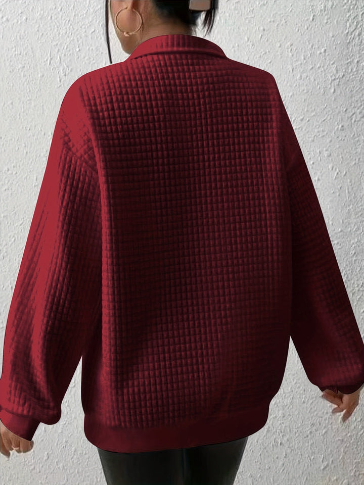 Susanna | Avslappnad Kvartzip-Pullover