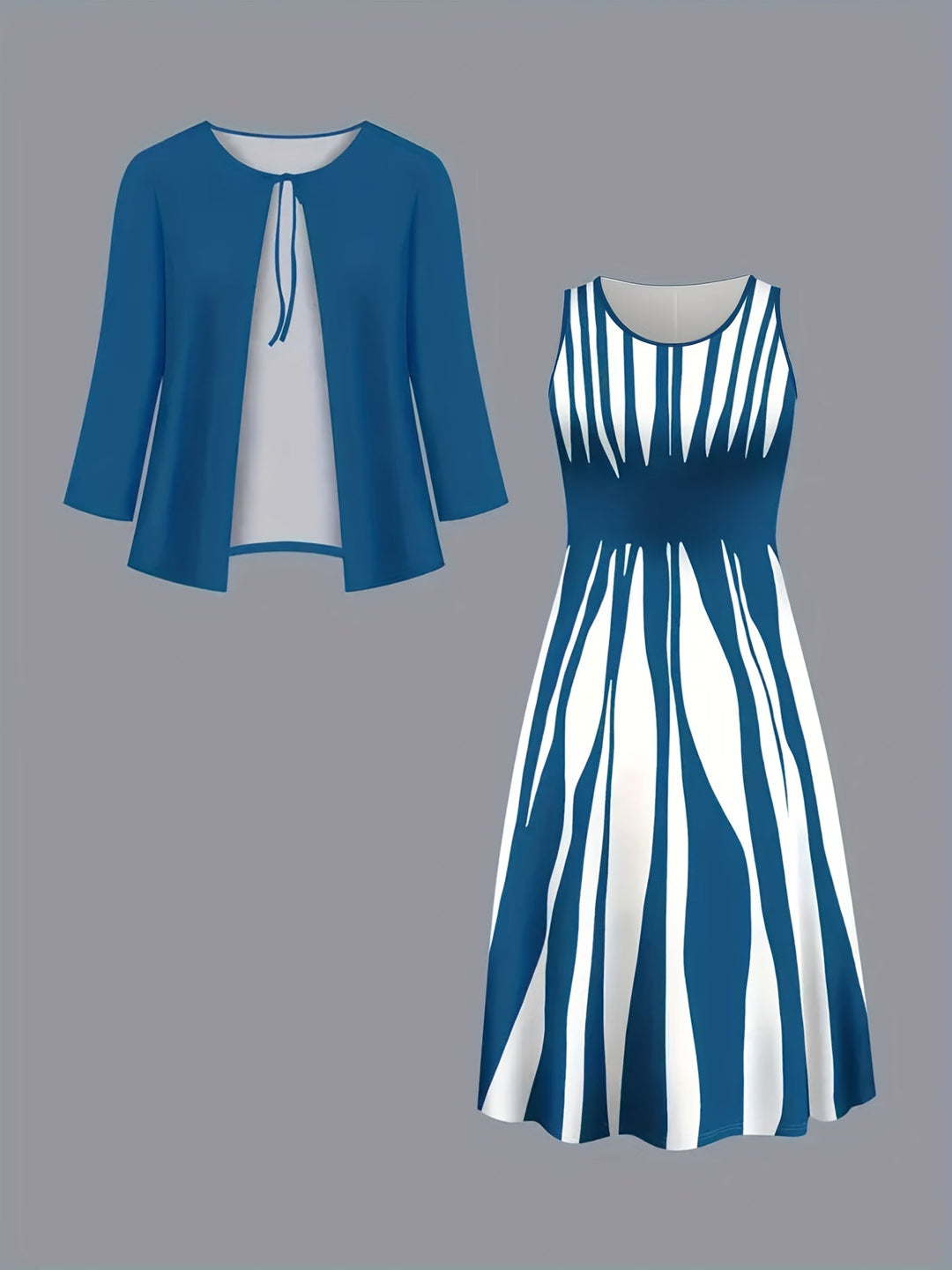 Ivy | Tvådelad Elegant Klänning Set