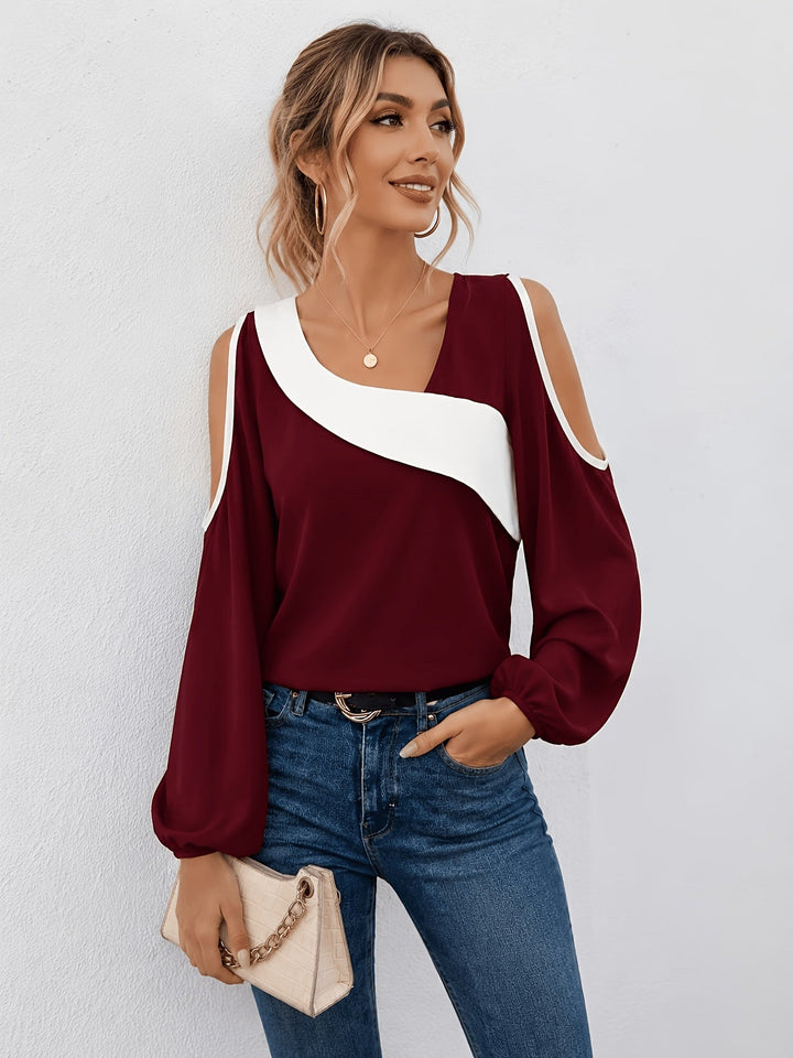 Annette | Kallaxel Färgblock Topp
