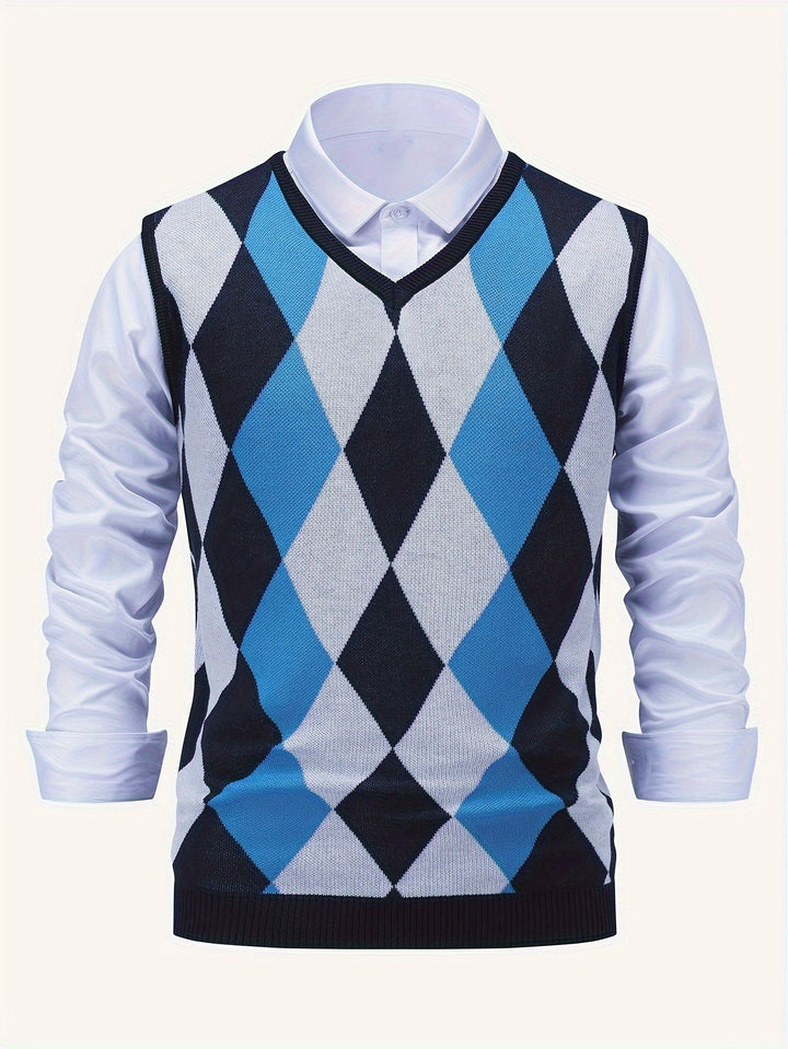 Chandler | Klassisk Argyle Tröja Väster