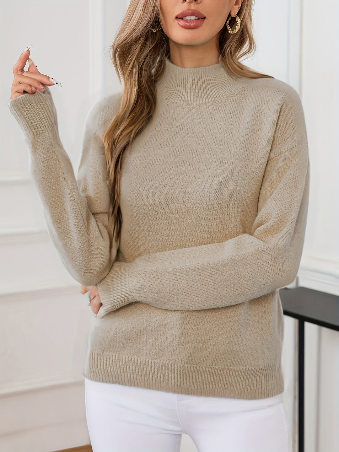 Lorelei | Förfinad Mock Neck Tröja