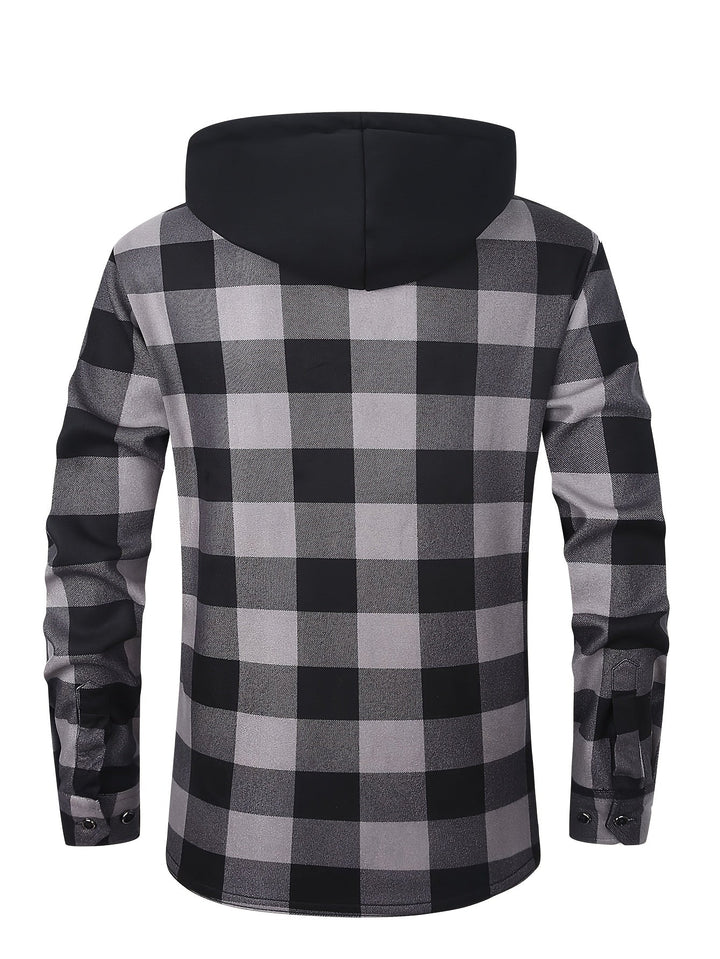 Desmond | Hoodie-rutig skjorta jacka