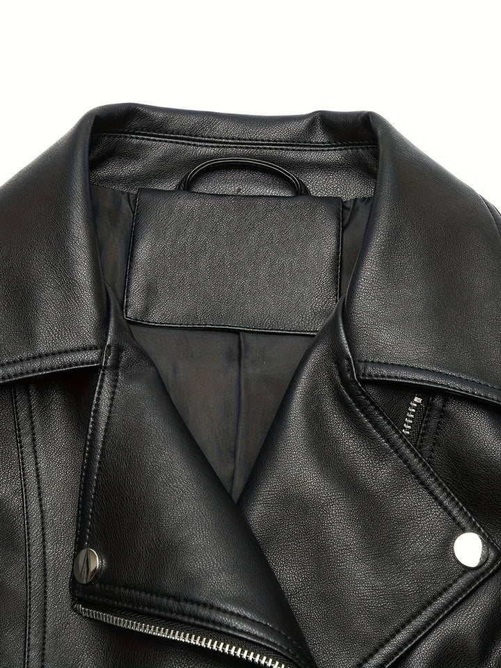 Mabel | Skulpterad Zip-Front Moto Jacka