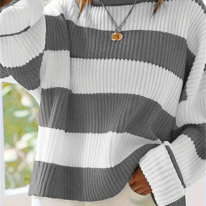 Ivy | Avslappnad Färgblock Sweater