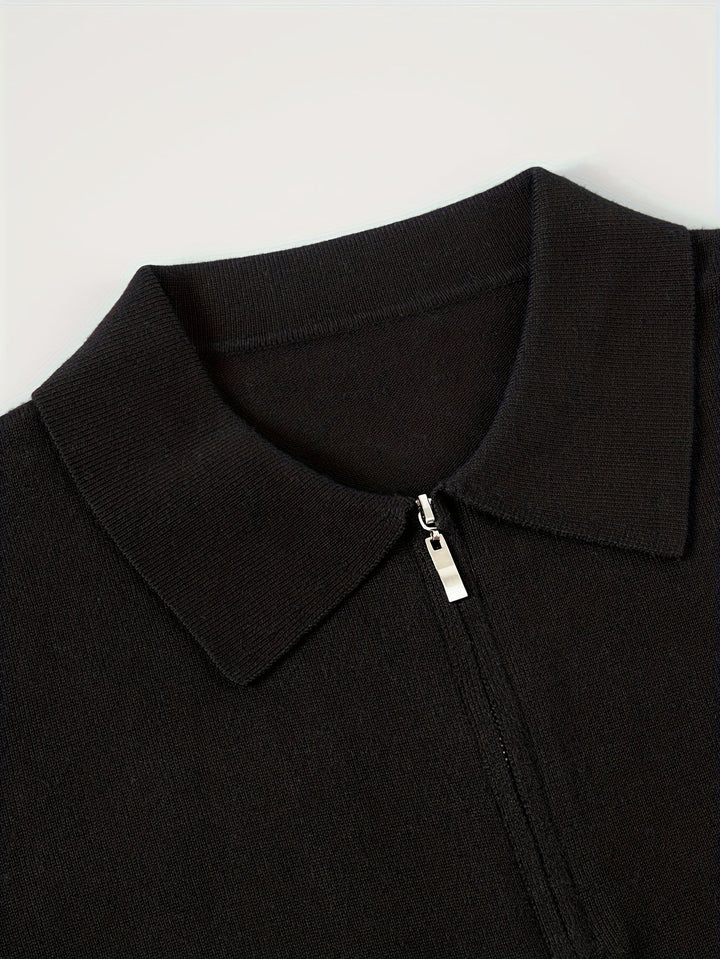 Donovan | Förfinad Quarter-Zip Polo Tröja