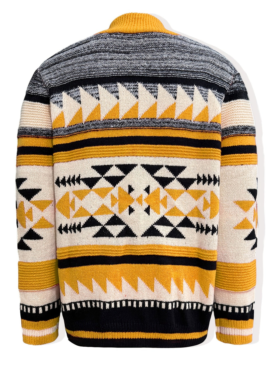 Callum | Mönstrad Zip-Up Cardigan