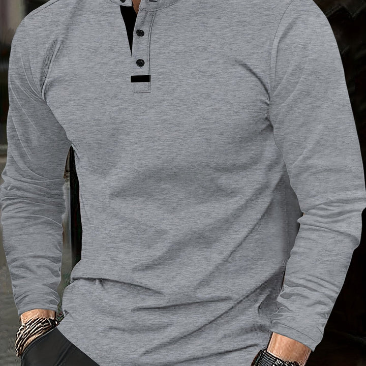 Jasper | Raffinerad långärmad Henley