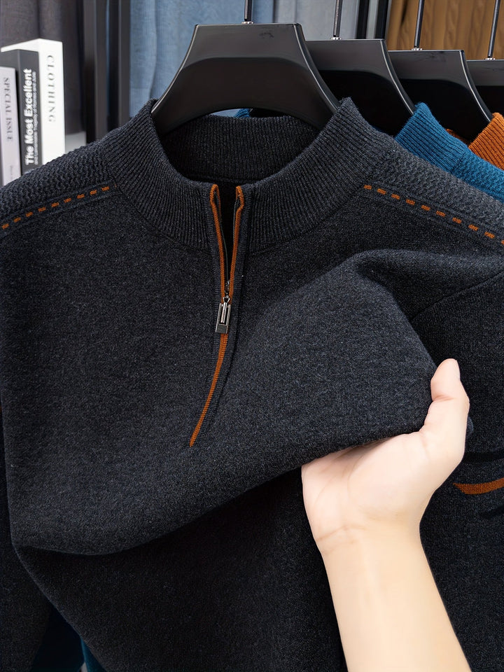 Nathan | Halvdraget Mock Neck Tröja
