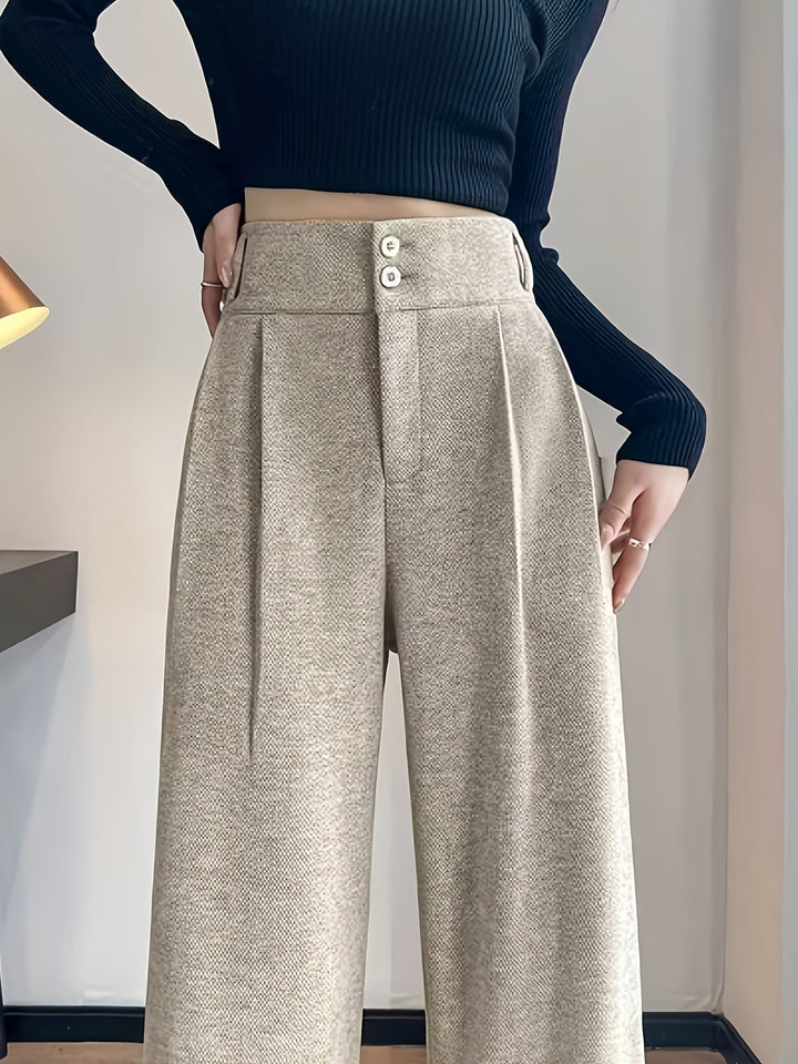 Clementine | Högmidjade vida byxor