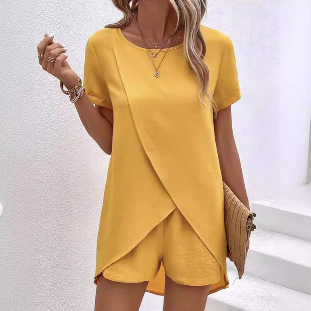 Melanie | Elegant Sommar Slitskjortset