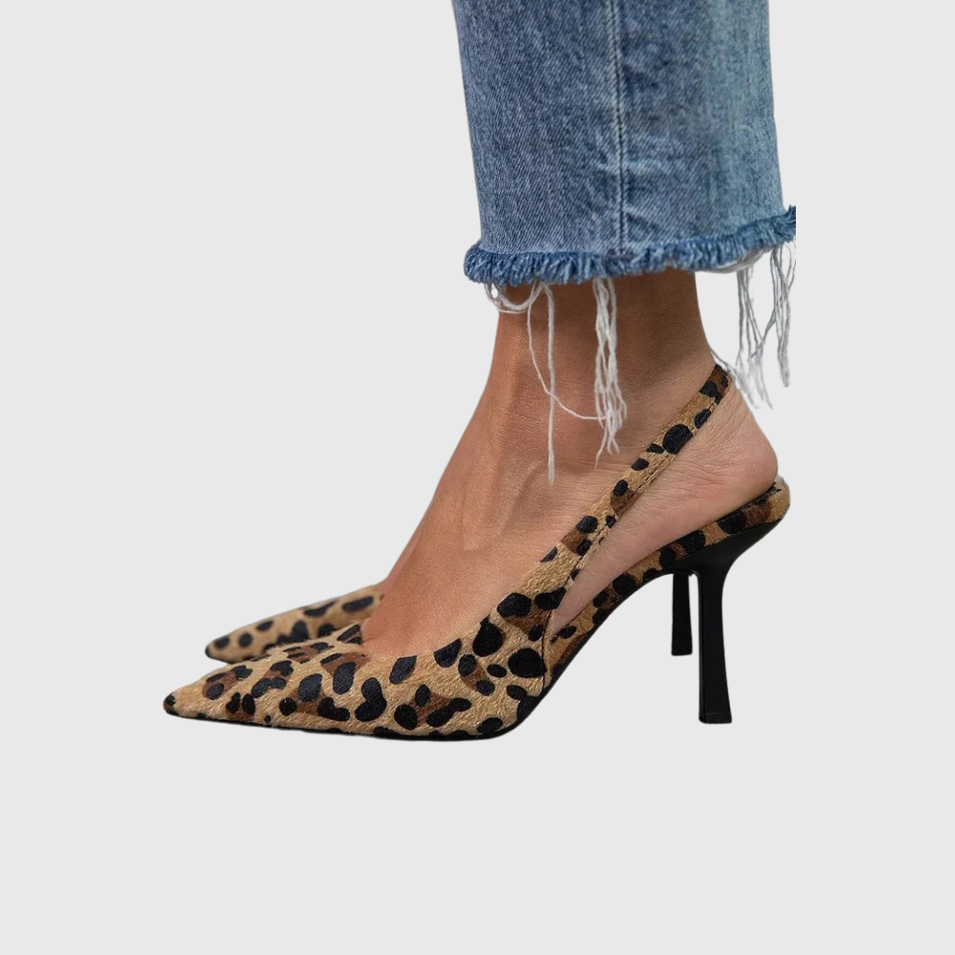 Nicole | Premium Leopard Ortopediska Klackar