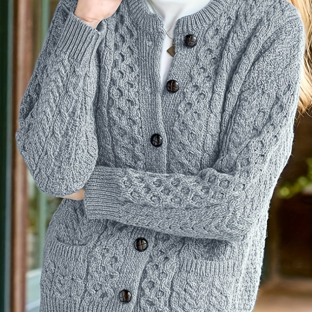 Fern | Texturerad Knapp-Front Kofta
