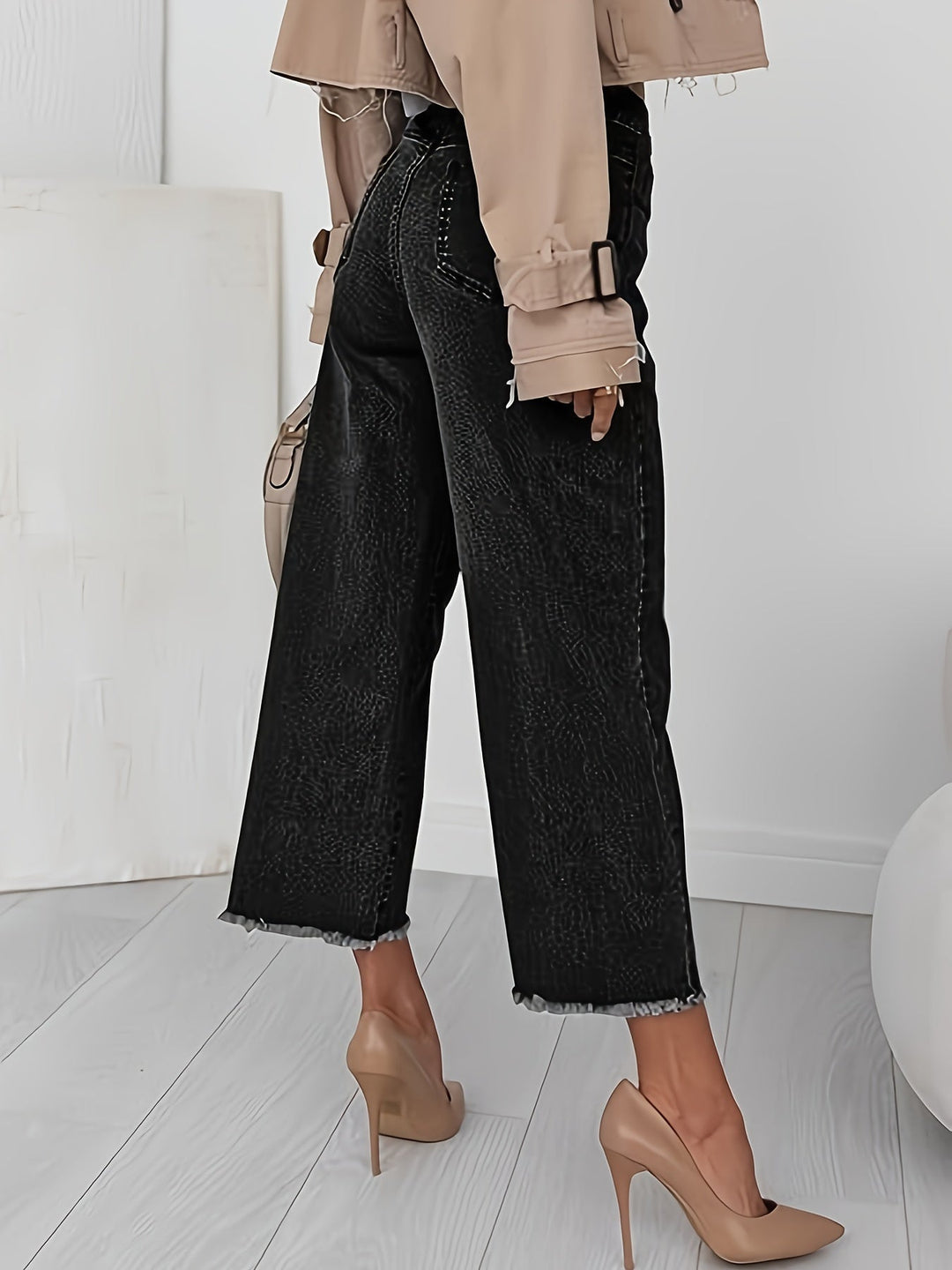 Denise | Skräddarsydda Croppade Raka Jeans