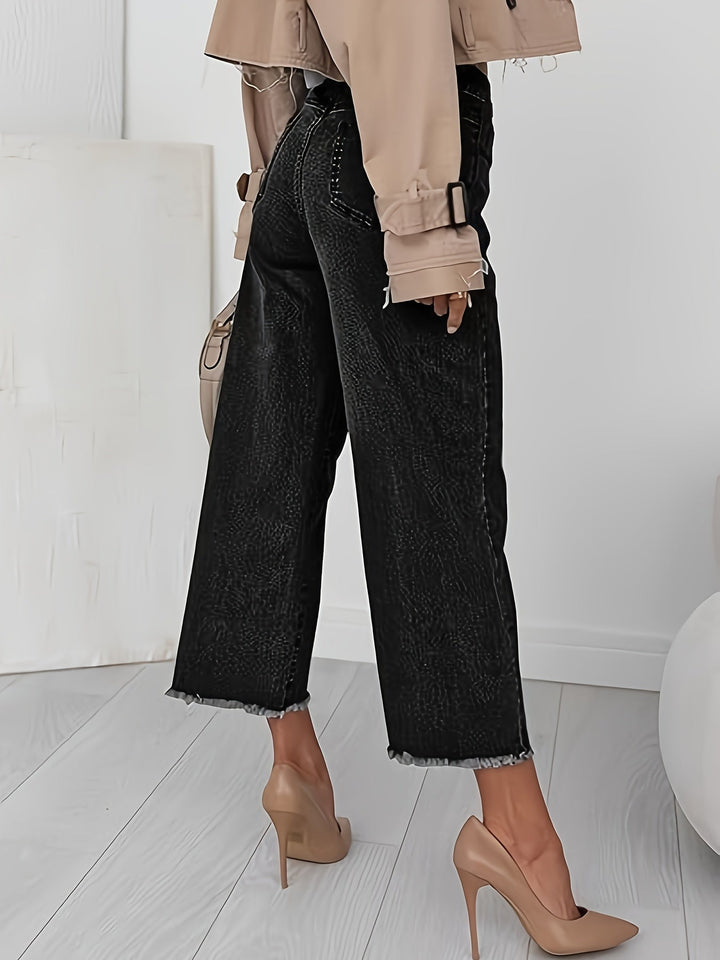 Denise | Skräddarsydda Croppade Raka Jeans