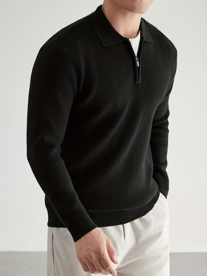 Donovan | Förfinad Quarter-Zip Polo Tröja