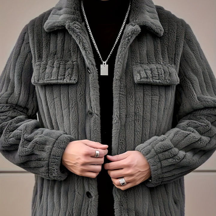 Owen | Texturerad Knapp-Jacka