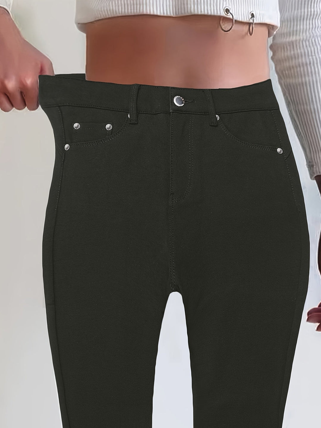 Joan | Högmidjade Skinny Jeans