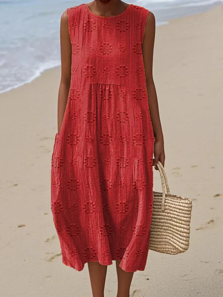 Hannah | Elegant Sommar Pocket Klänning