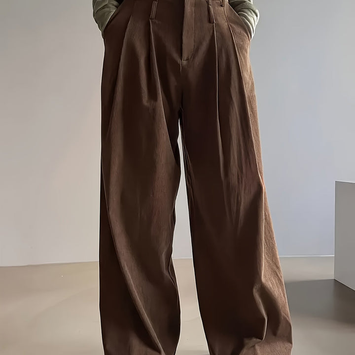 Celine | Plisserade Vida Byxor