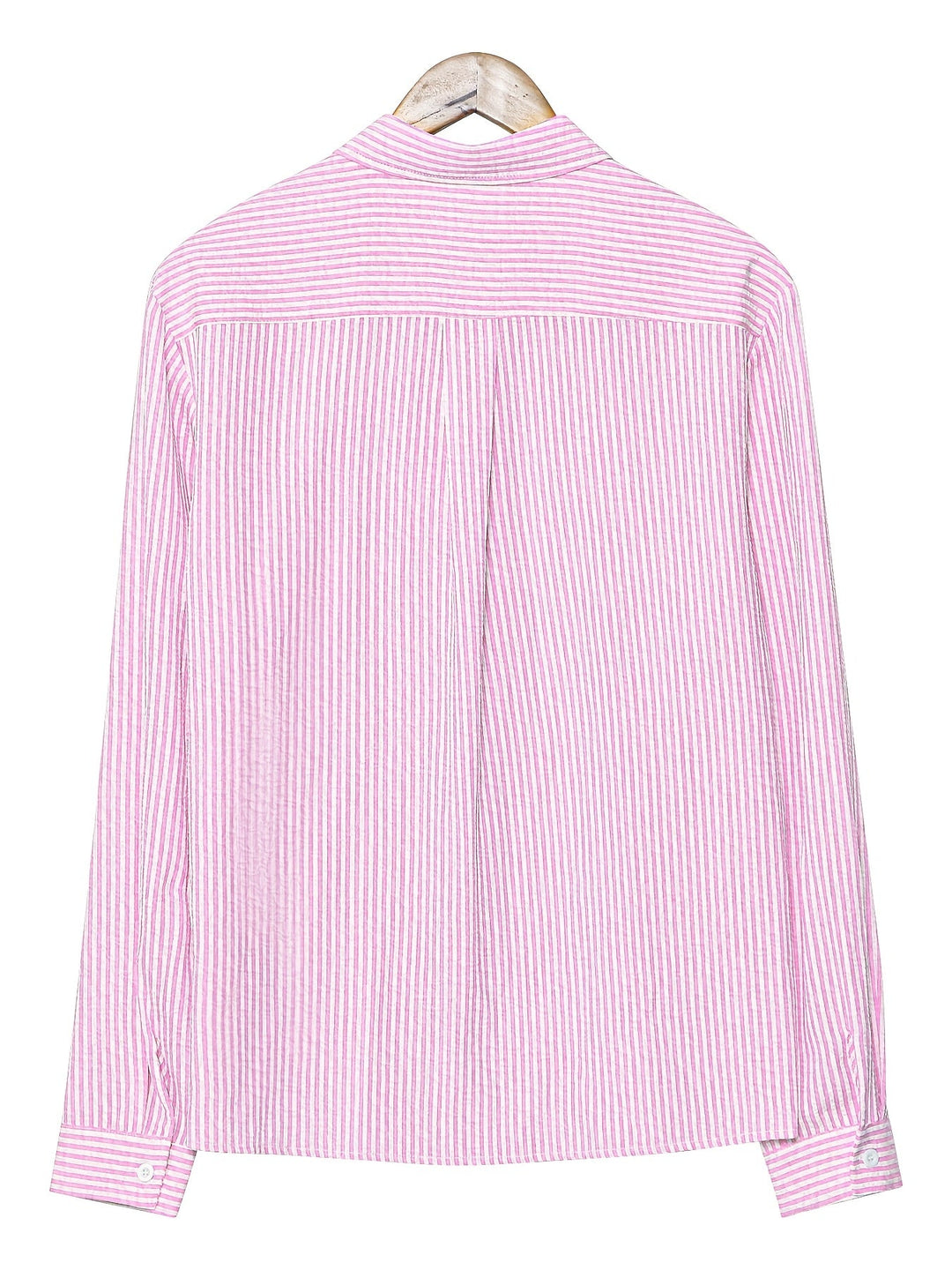 Spencer | Texturerad Randig Skjorta med Lång Ärmar