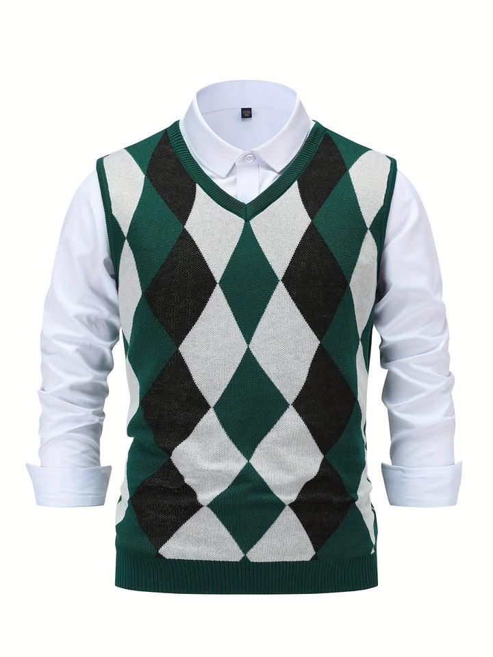 Chandler | Klassisk Argyle Tröja Väster