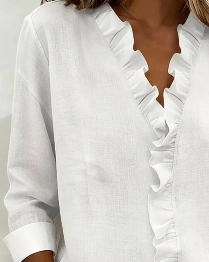Chloe | Lättvikts V-ringad Blus