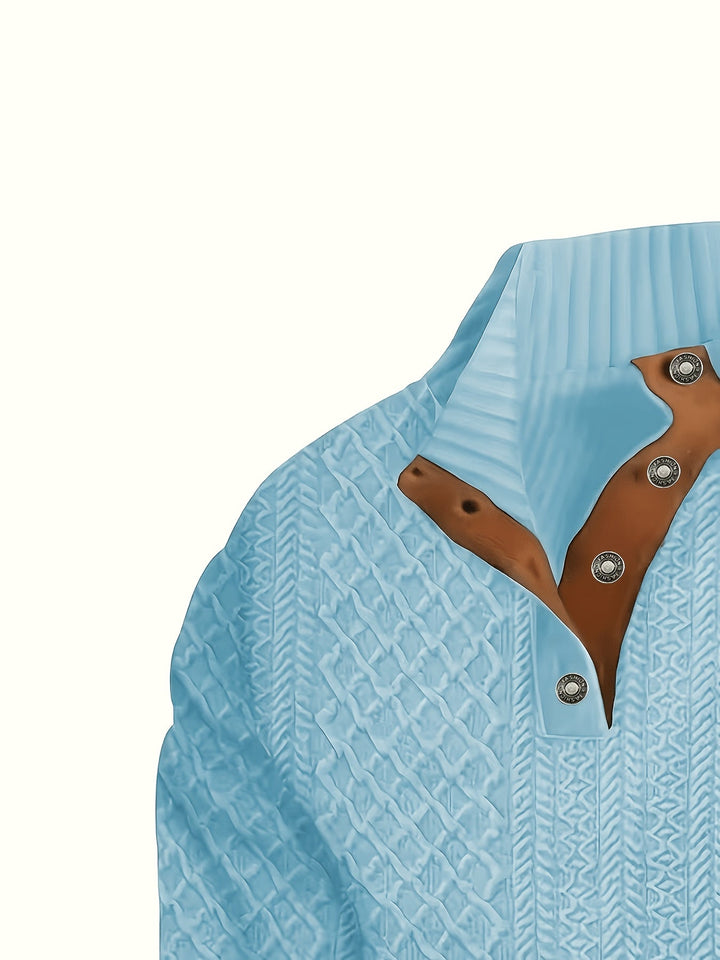 Ronan | Ståkrage Knapp Henley Tröja