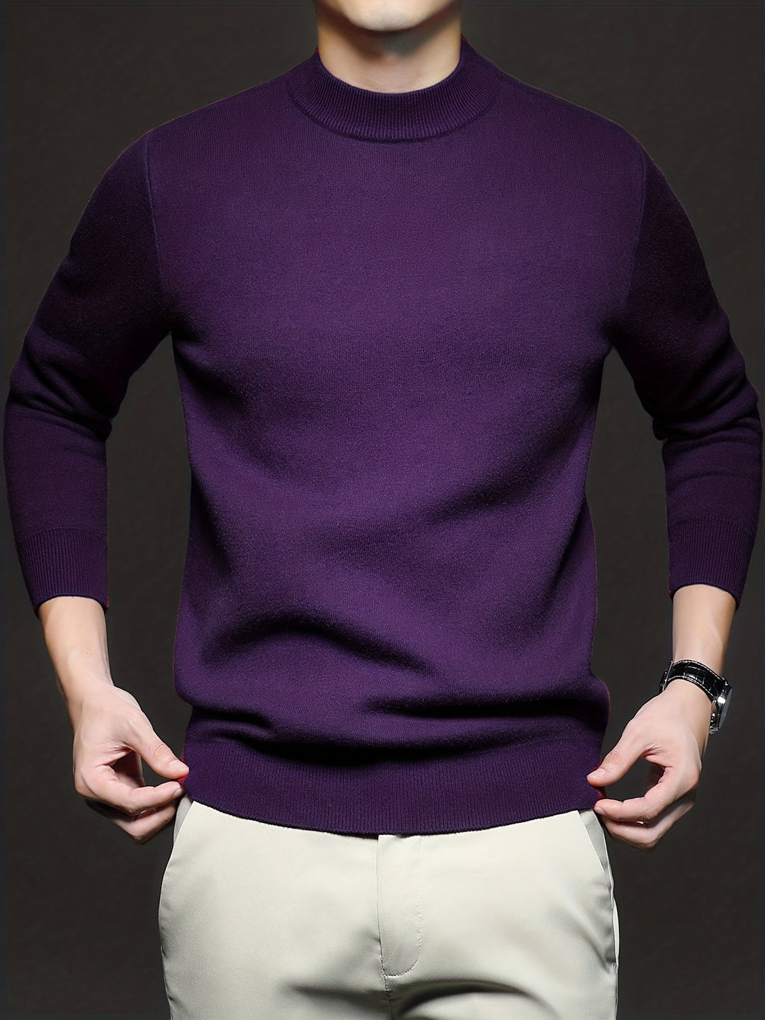 Russell | Finslipad Mock-Neck Tröja
