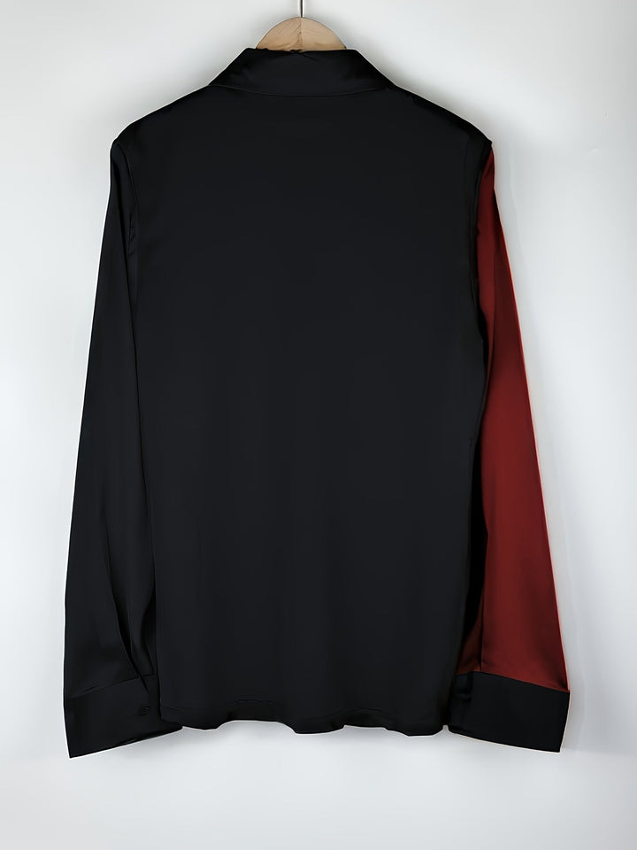 Helene | Raffinerad Färgblock Blus
