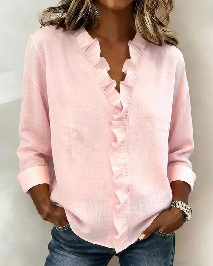 Chloe | Lättvikts V-ringad Blus