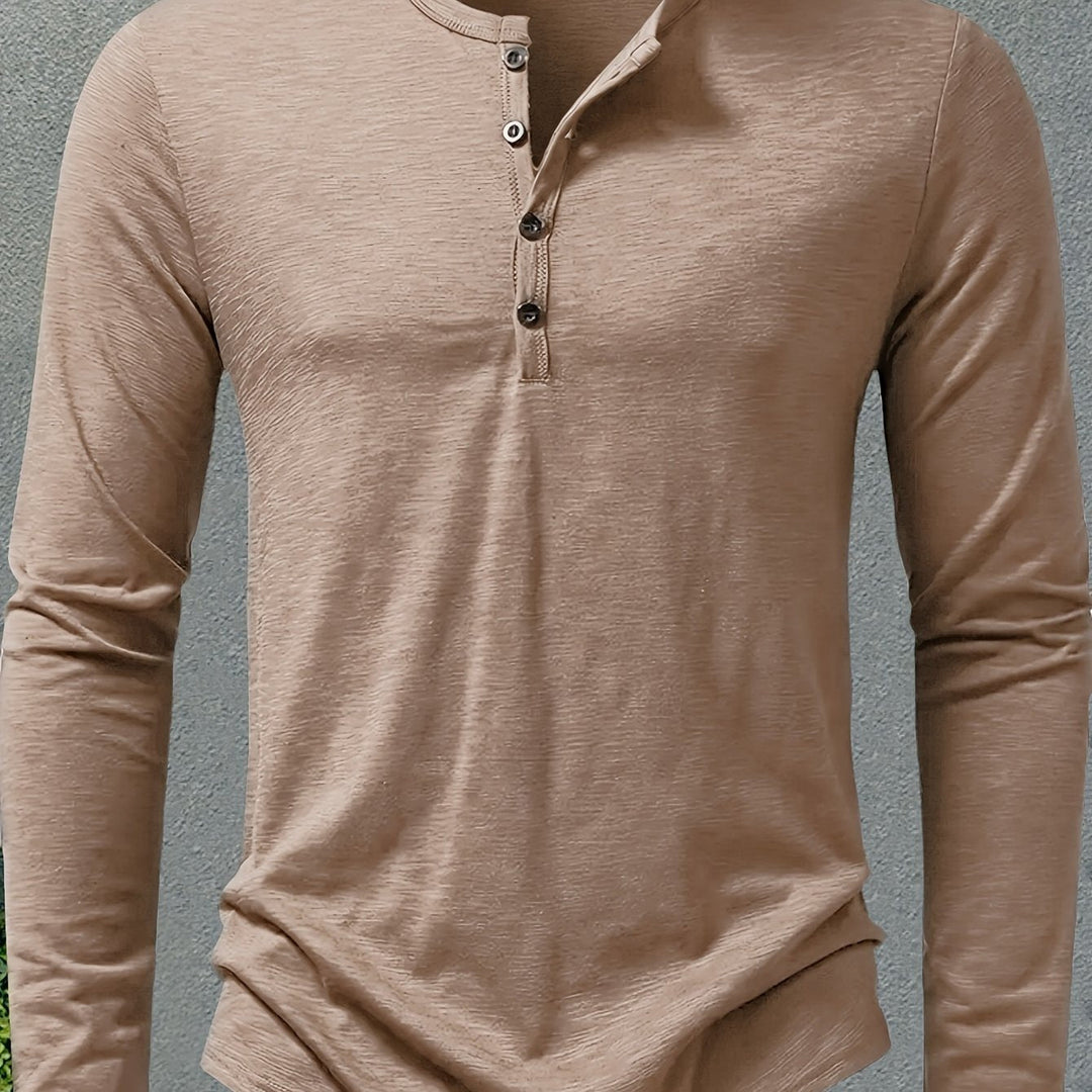 Dalton | Klassisk Knapp-Placket Henley