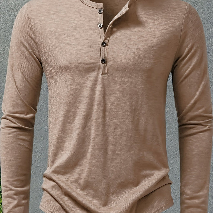 Dalton | Klassisk Knapp-Placket Henley