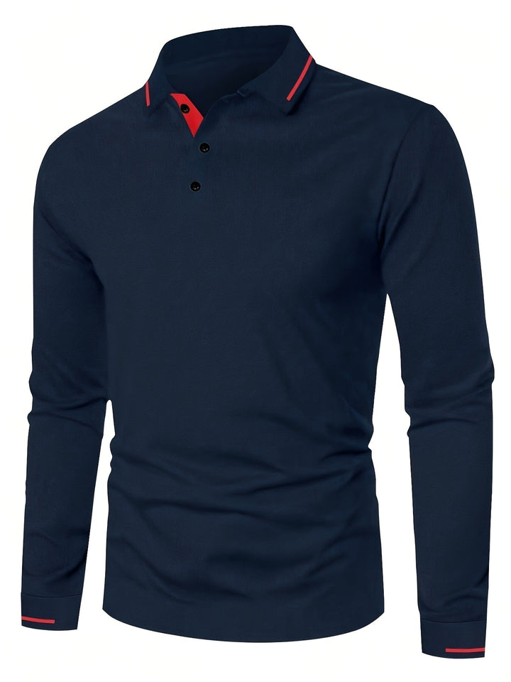 Dalton | Raffinerad långärmad polo
